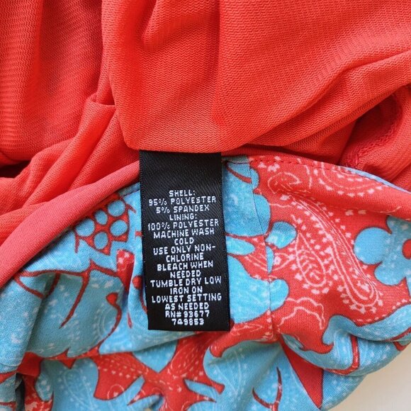 Nicole Miller Floral Paisley Sun Dress Resort Vacation Vibrant Boho Size Medium - Picture 8 of 8